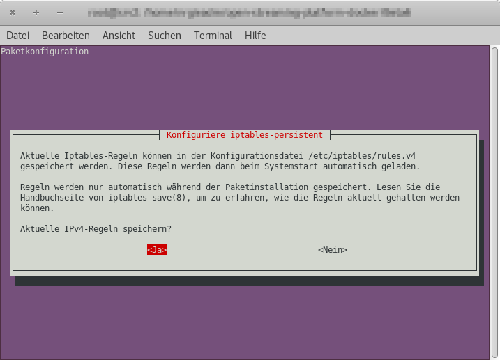 iptables-persistent-v4